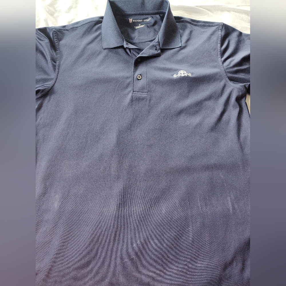 Oxford Men's Polo Golf Shirt. Size Medium. Short Sleeves.